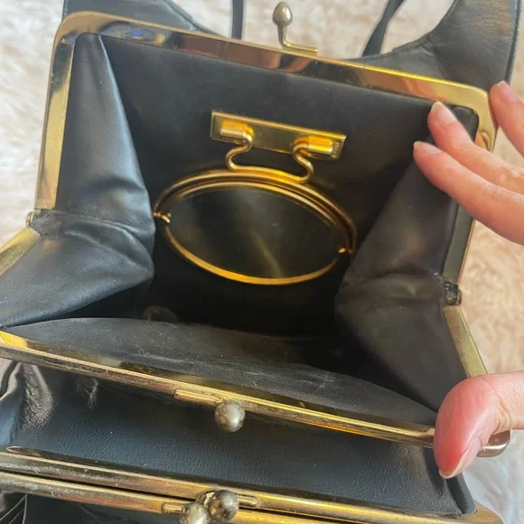 Dark gray Leather purse - Picture 6 of 12